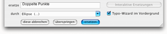 Beispiel für interaktive Ersetzungen
